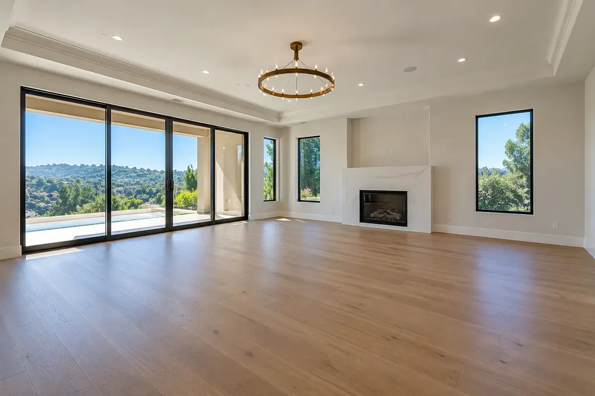 The empty living room